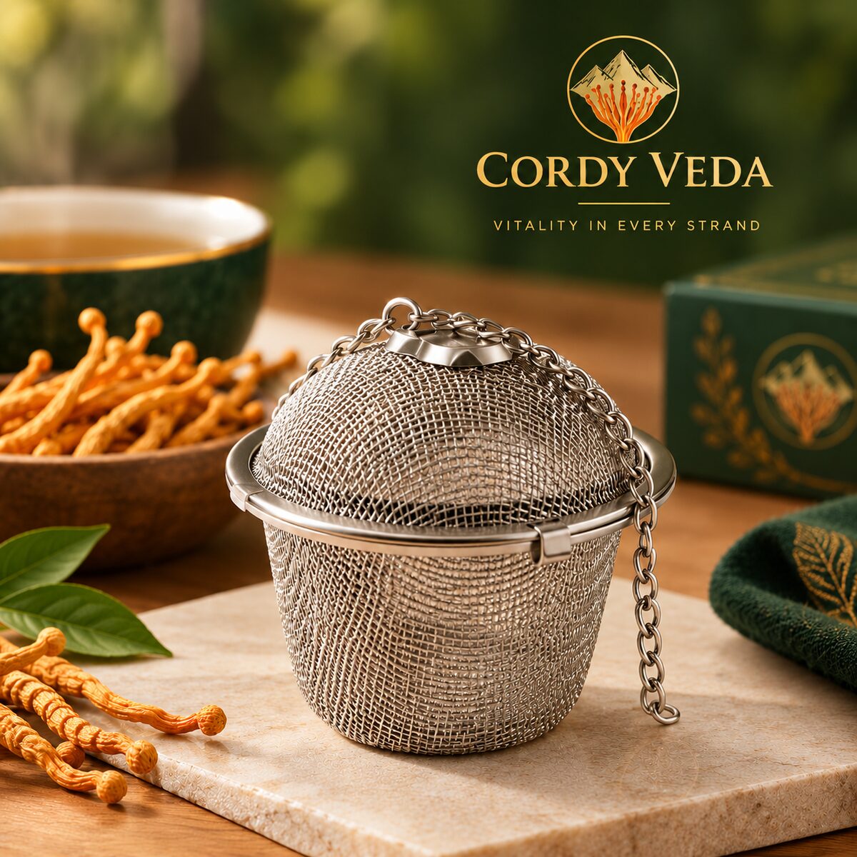 Cordy Veda herbal tea infuser